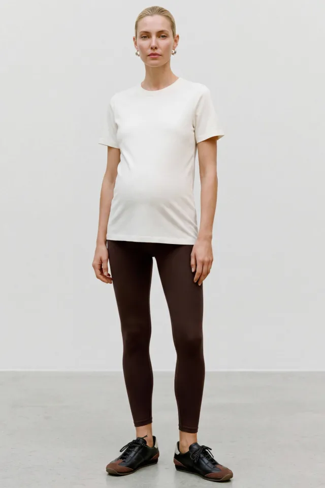 Mamalicious MLTIA skinny zwangerschapslegging bruin Java