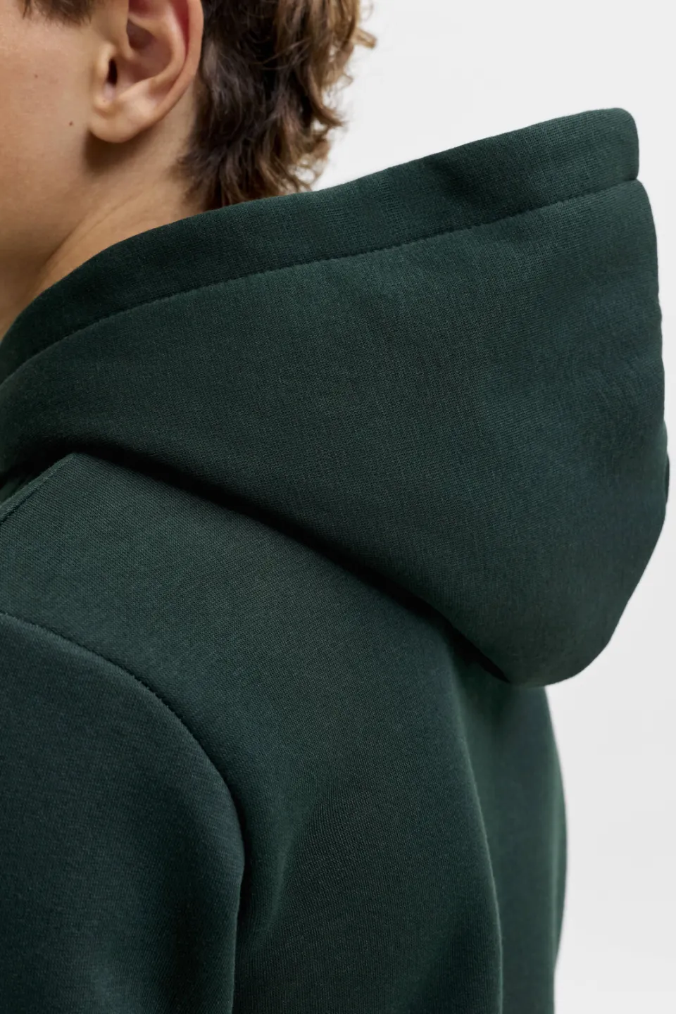 Jack & Jones JUNIOR hoodie met logo - donkergroen, foto 6