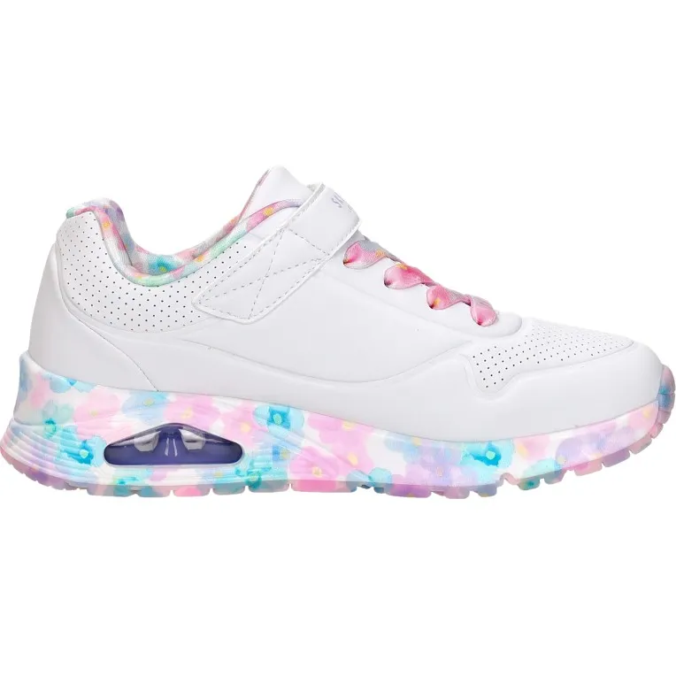 Skechers Uno Gen1 Fresh Blooms lage sneakers wit