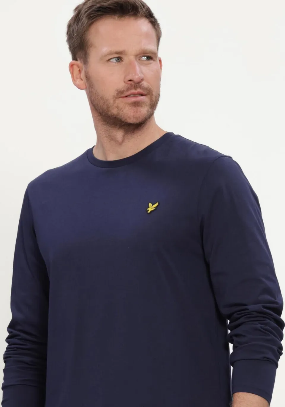 Lyle & Scott longsleeve donkerblauw, foto 6