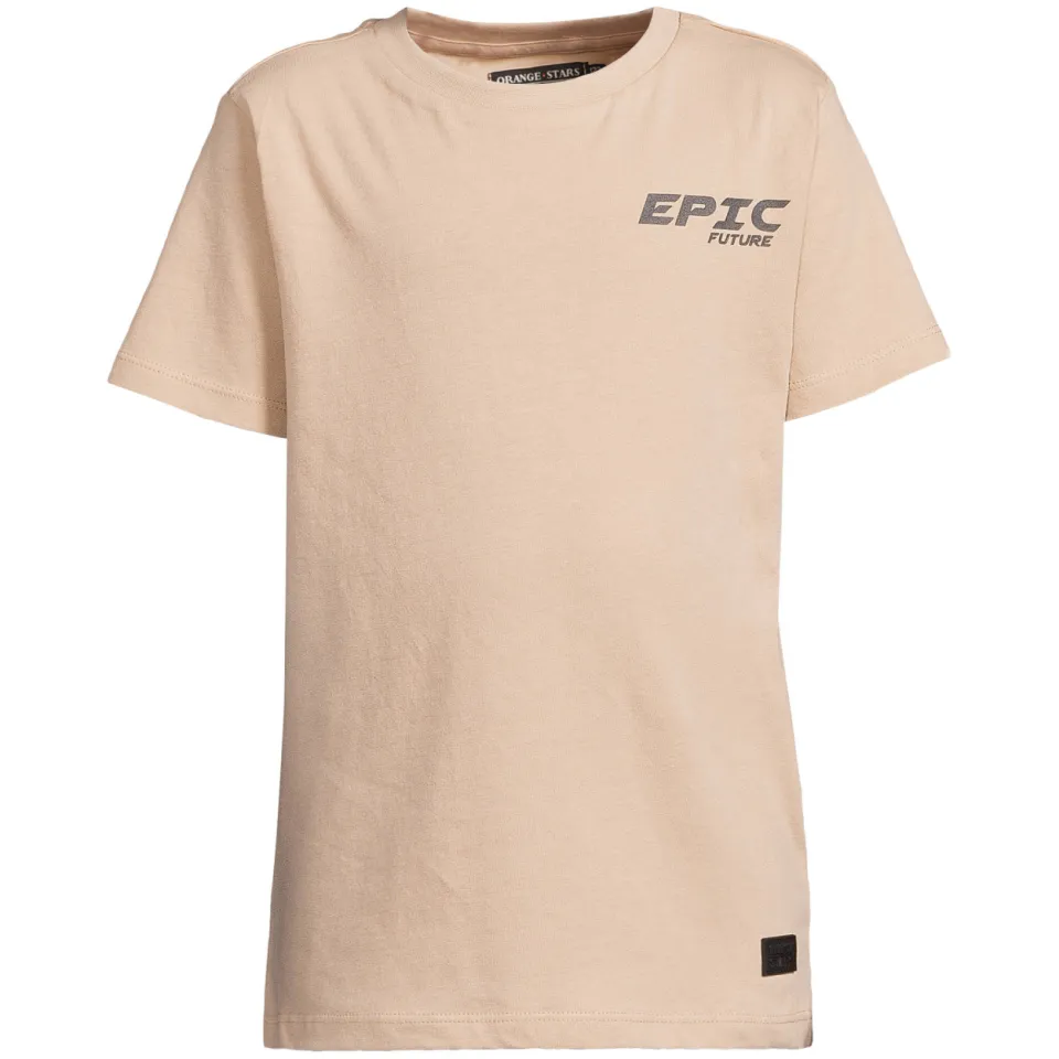 Orange Stars T-shirt zand/groen set van 2, foto 5