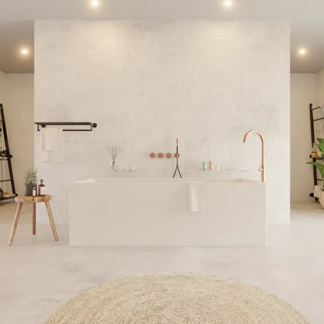 Ideavit Solidstar vrijstaand ligbad mat wit