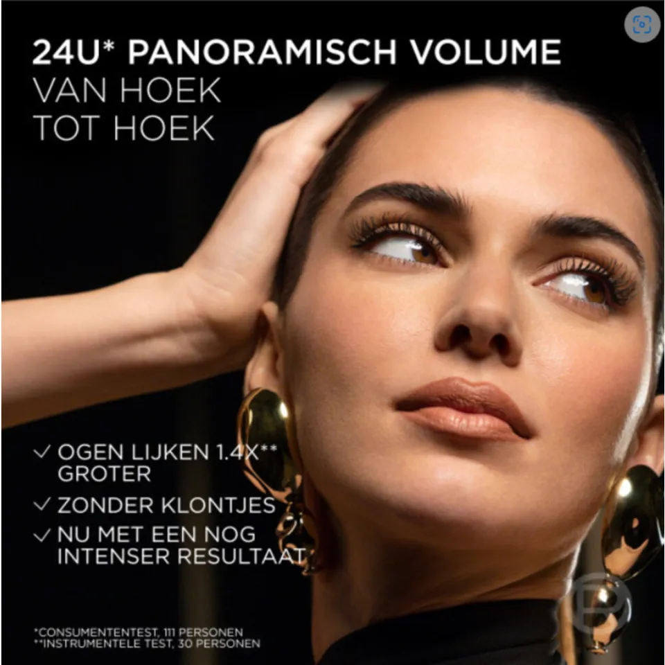 L'oréal Panorama All Night mascara zwart, foto 3