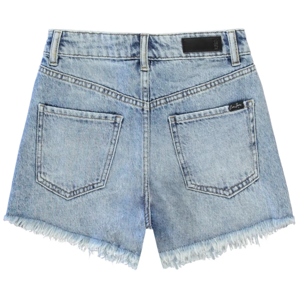 Cars regular denim short lichtblauw, foto 3