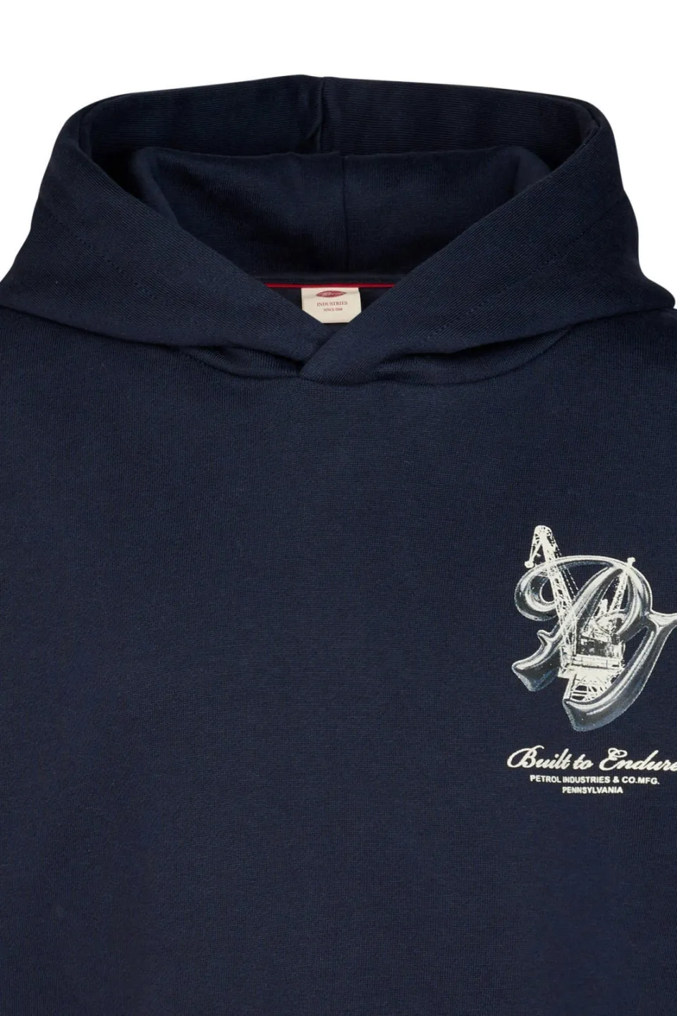Petrol Industries hoodie met backprint - donkerblauw, foto 5