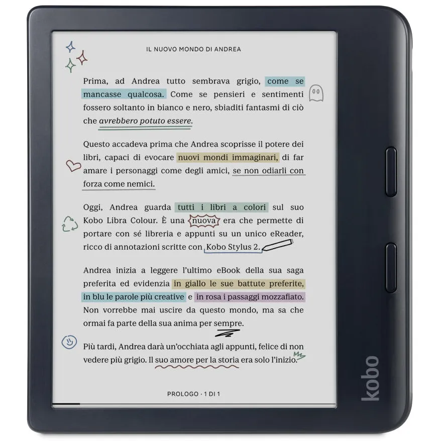 Kobo Libra Colour e-reader zwart, foto 3