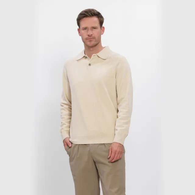 Profuomo Heren Truien & Vesten Polo Ls Chenille - Bruin