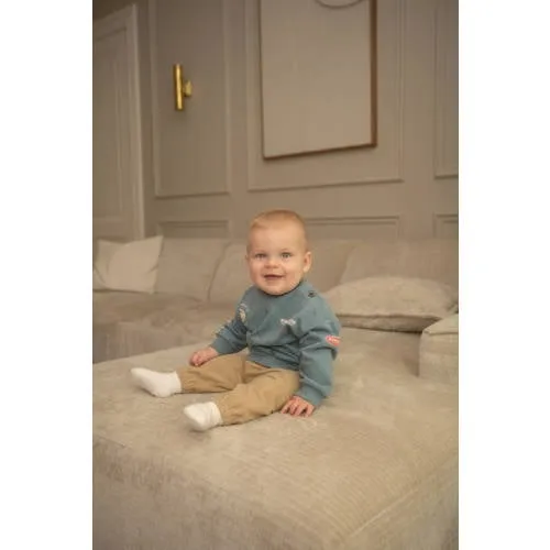 Dirkje rechtvallende sweater met backprint - blauw, foto 4