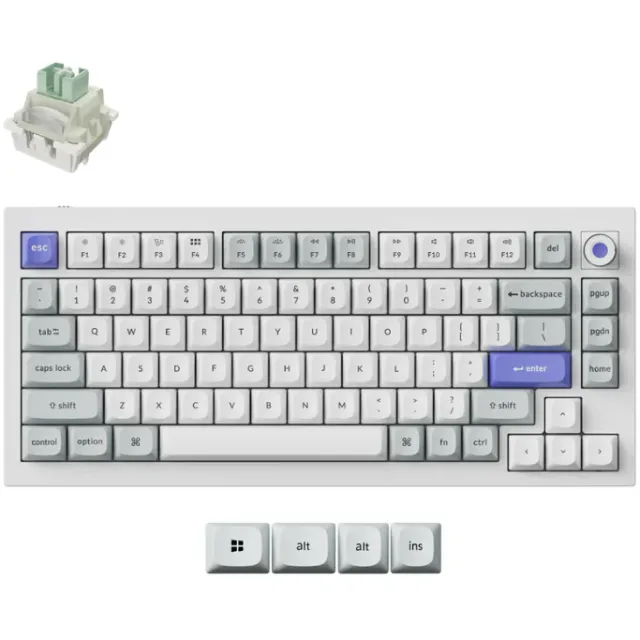 Keychron Q1 HE 8K toetsenbord wit