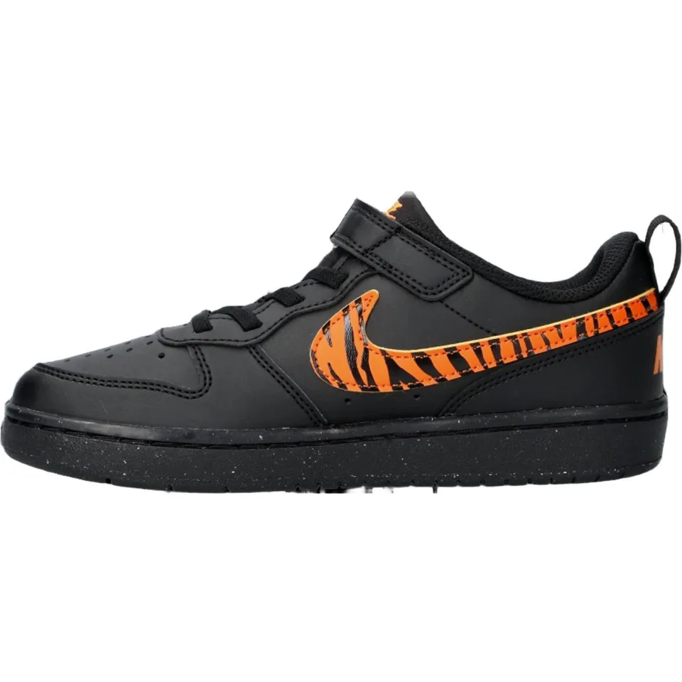 Nike Court Borough Low sneakers - zwart/oranje, foto 6