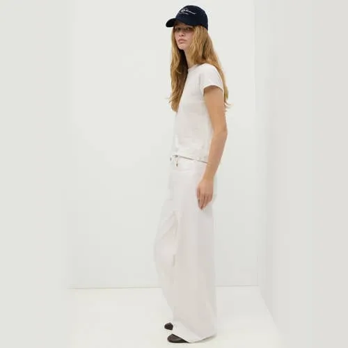 Mango TEEN wide leg jeans - wit, foto 3