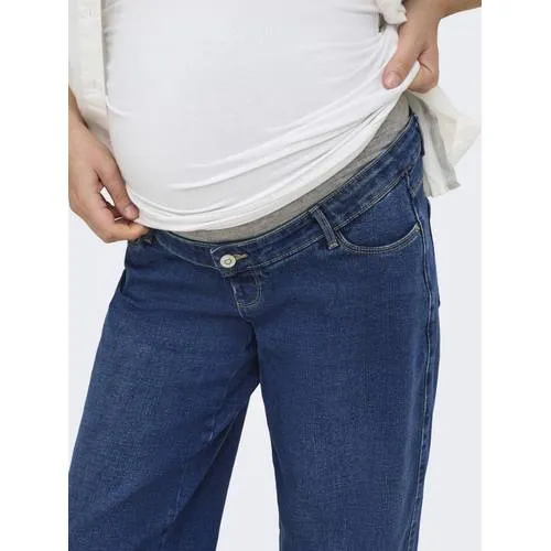 Only MATERNITY barrel zwangerschaps jeans - dark blue denim, foto 4