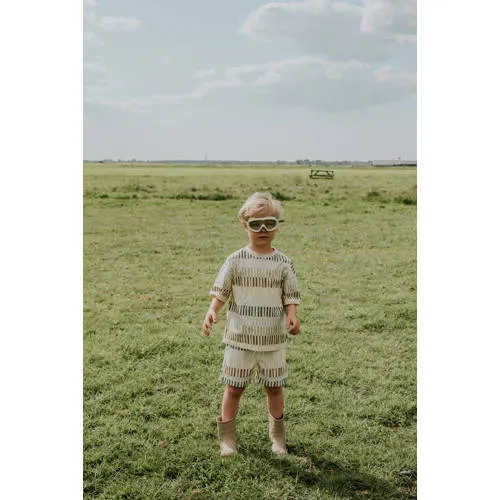 Koko Noko zwemshort gestreept groen/geel/oranje, foto 6