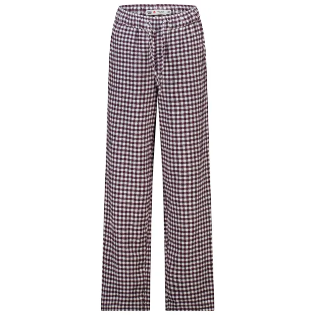 America Today geruite pyjamabroek - donkerrood/wit, foto 2