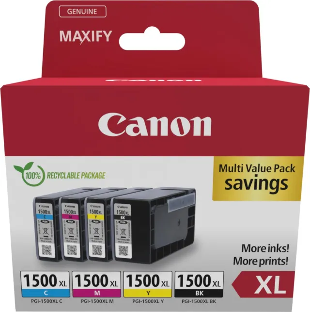 Canon PGI-1500XL inktcartridges multipack Zwart