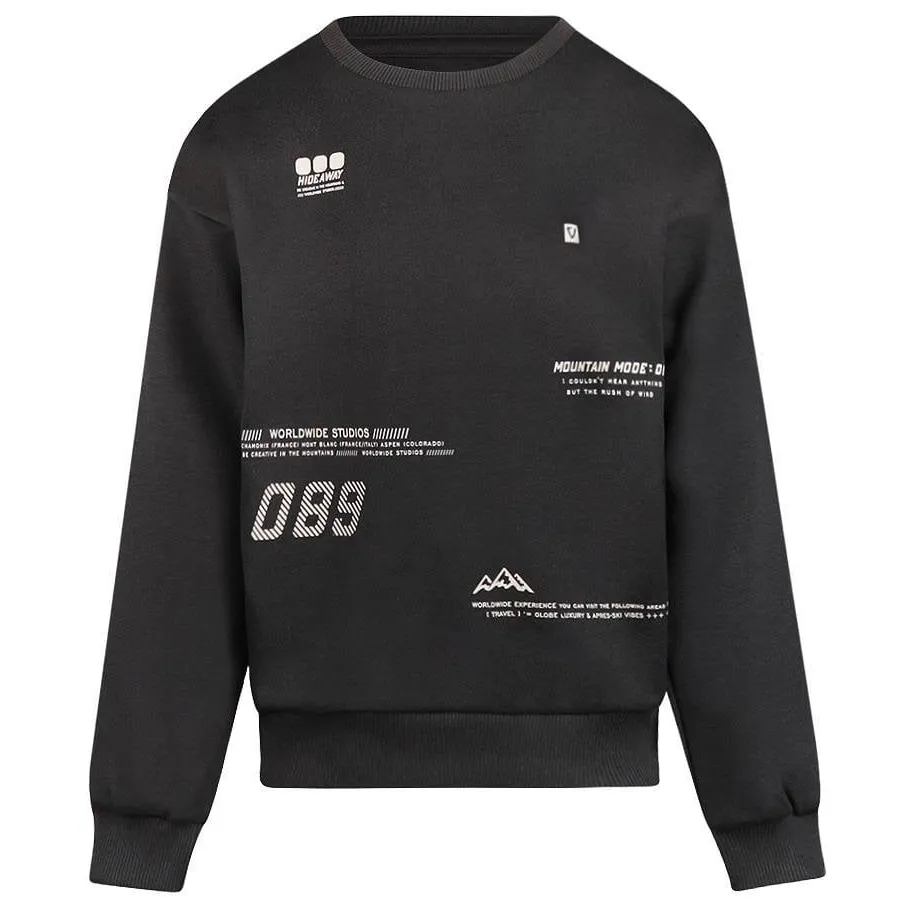 No Way Monday rechtvallende sweater met tekst - zwart, foto 2