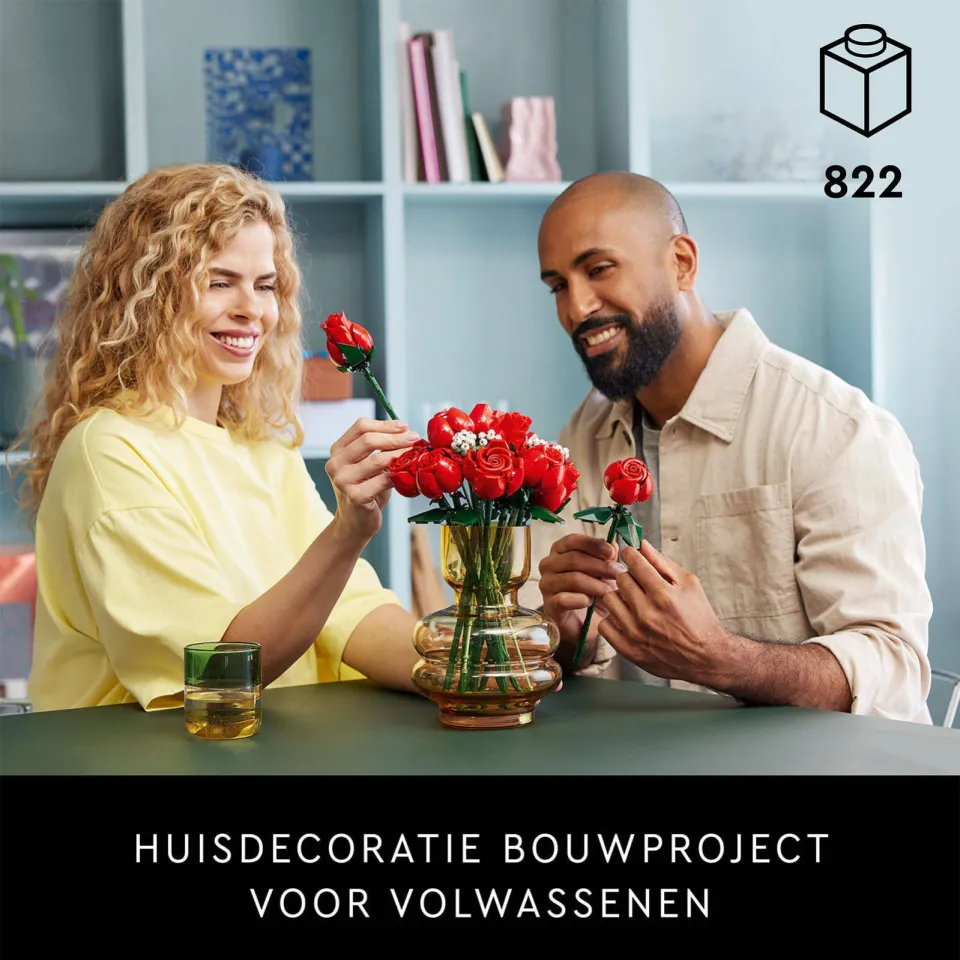 Lego Botanical Collection Rozenboeket Decoratief Bloemen Bouwpakket uit de Botanical Collection 10328, foto 4
