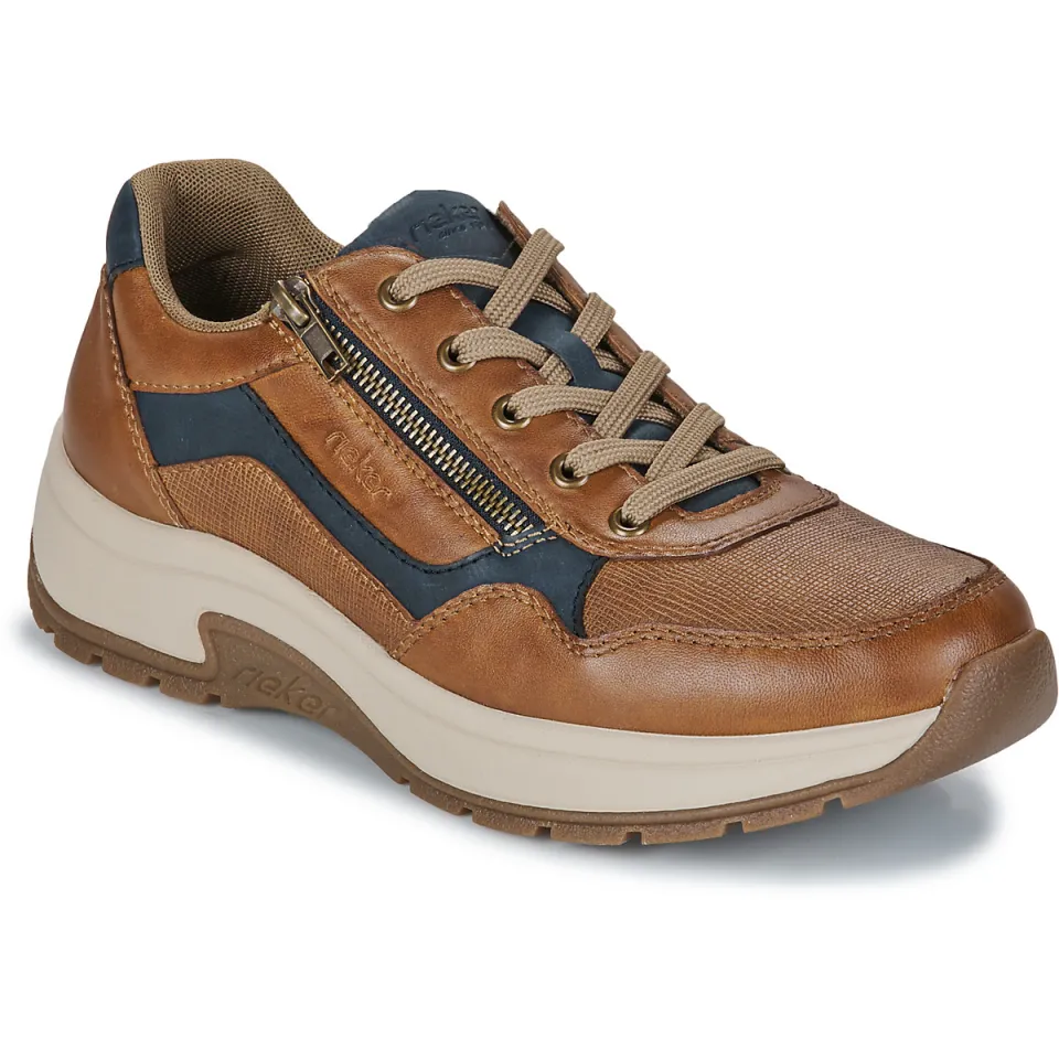 Rieker lage sneakers bruin, foto 2