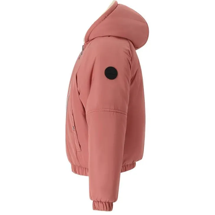 Retour Jeans teddy reversible jas roze/beige, foto 3