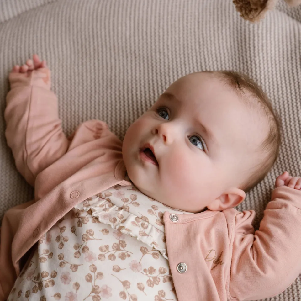 Dirkje vest + longsleeve + broek roze/offwhite, foto 4