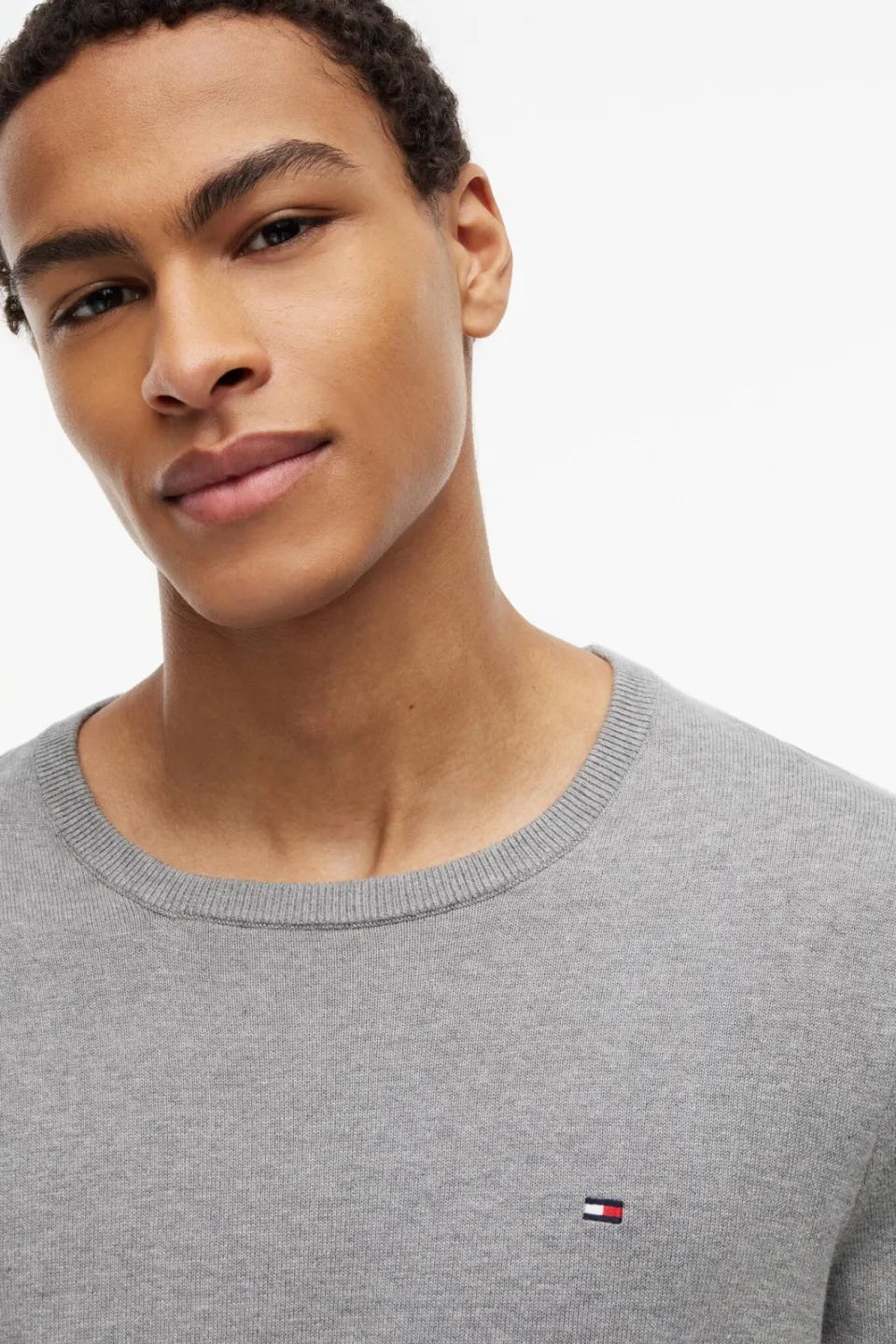 Tommy Hilfiger pullover fijn gebreid grijs, foto 5