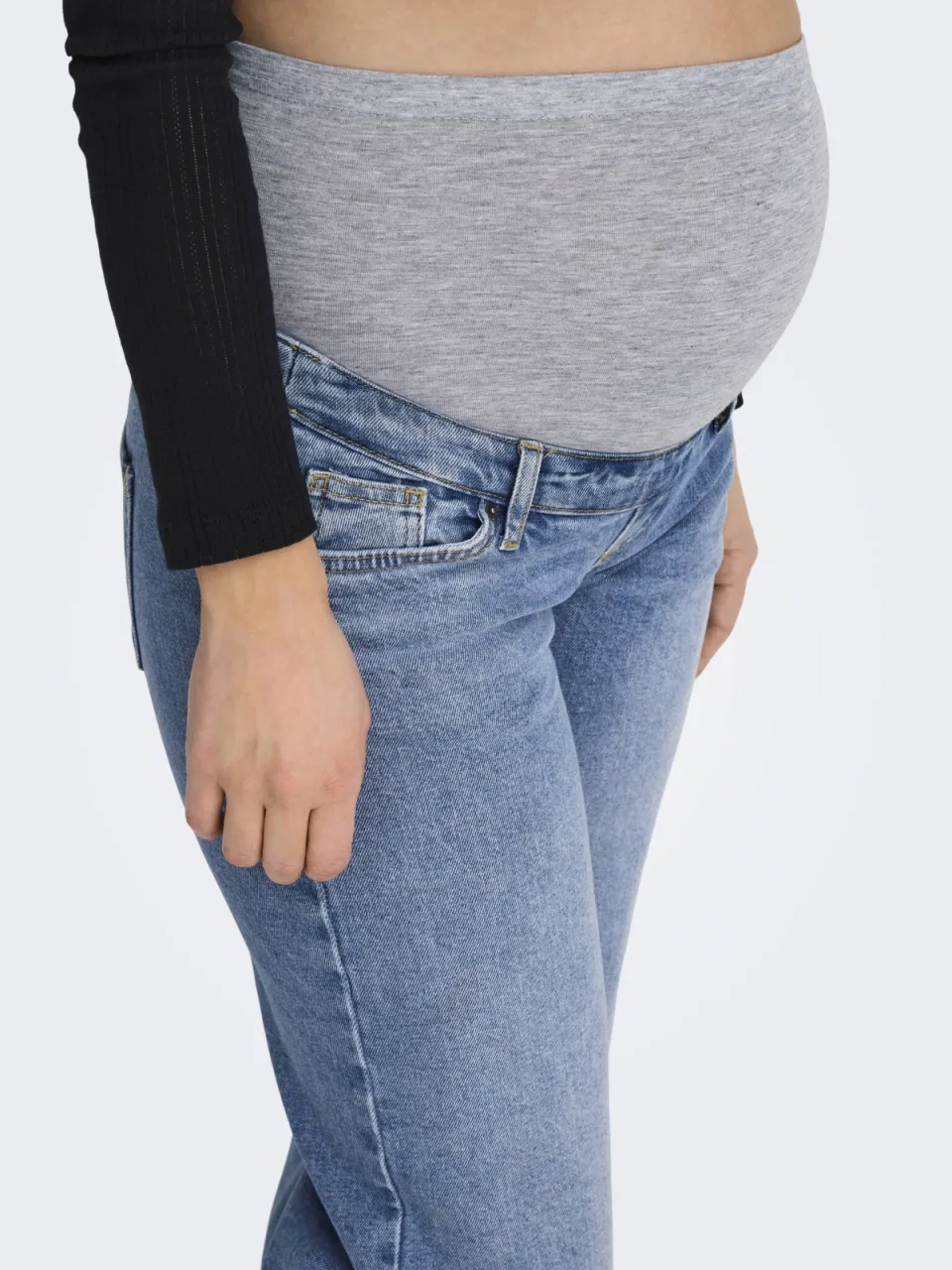 Only MATERNITY high waist wide leg zwangerschapsjeans OLMJUICY medium blue, foto 8