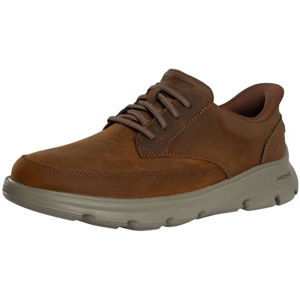 Skechers Arch Fit Garza veterschoenen cognac, foto 3