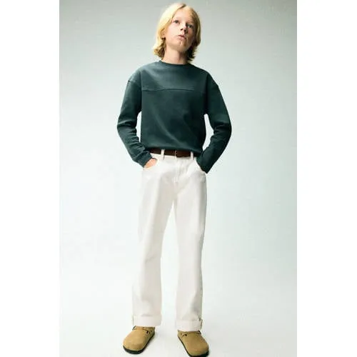 Mango Kids regular fit jeans - ecru, foto 2