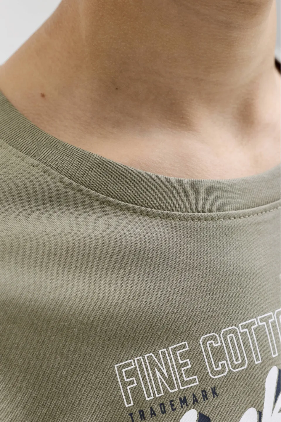 Jack & Jones Junior longsleeve met logo grijsgroen, foto 8