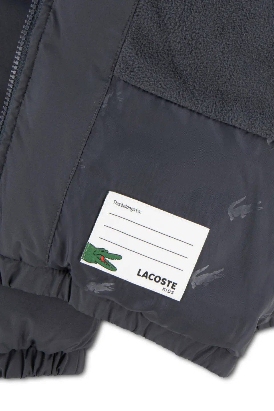 Lacoste gewatteerde jas antraciet, foto 7