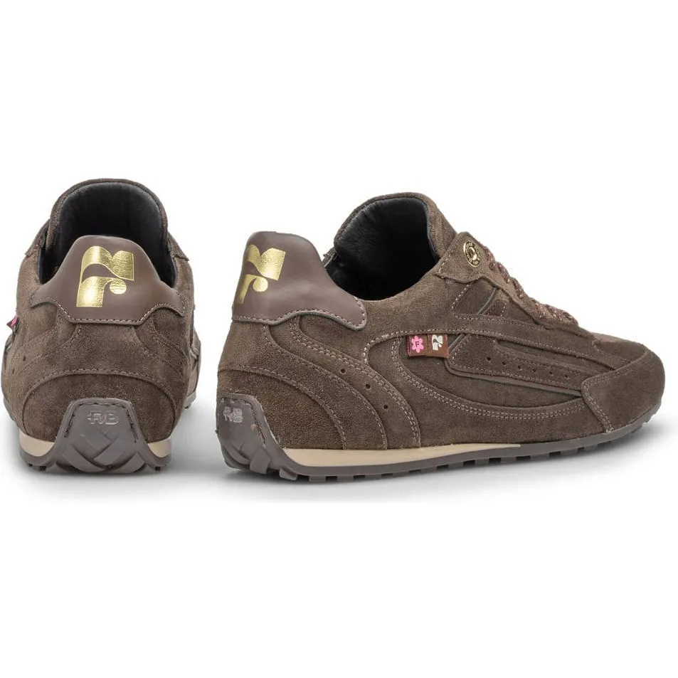 Floris Van Bommel Illvi suède sneakers donkerbruin taupe, foto 3