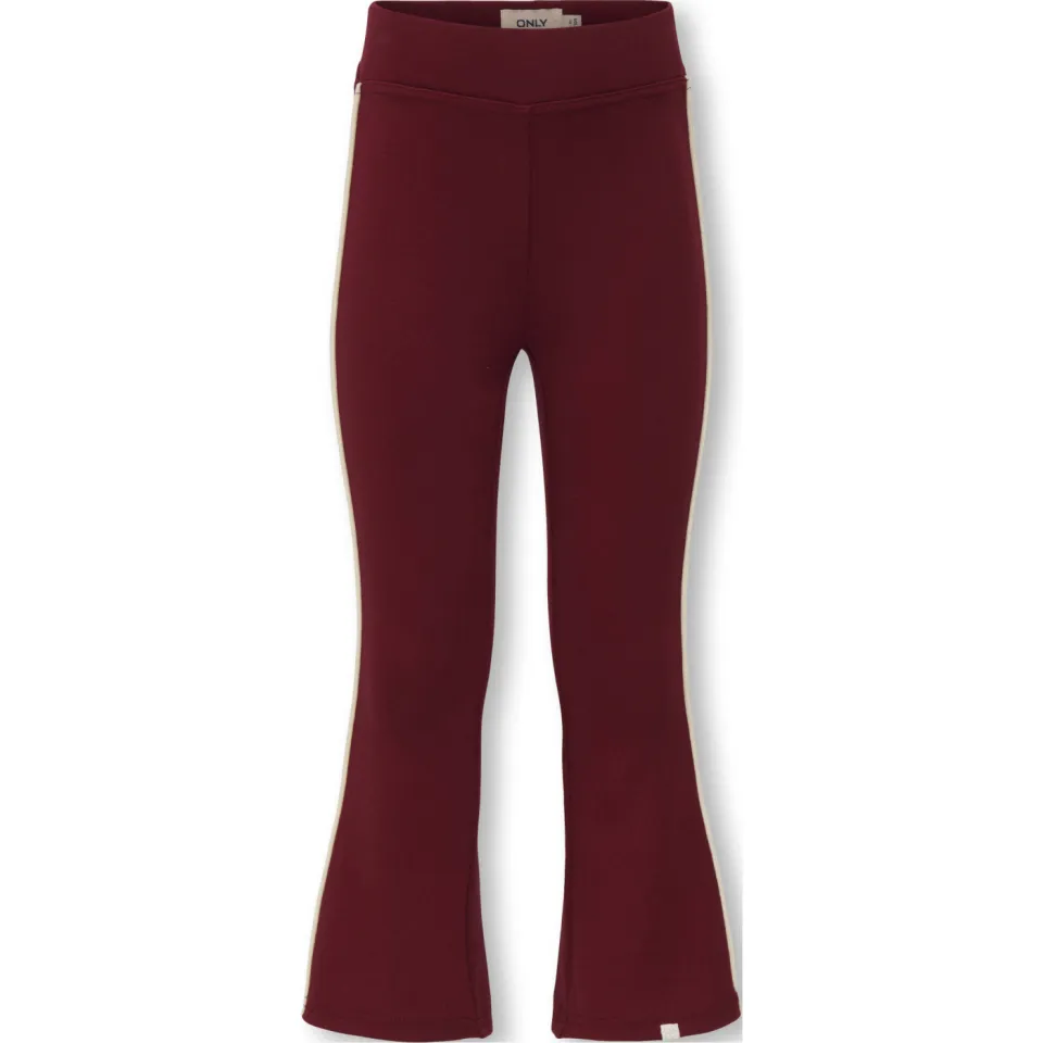 Only Mini flared legging donkerrood