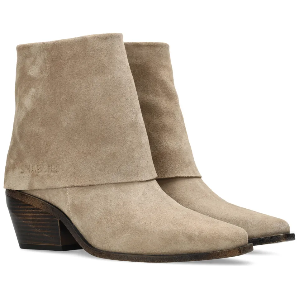 Shabbies Amsterdam Jaira Double enkellaarsjes taupe, foto 6