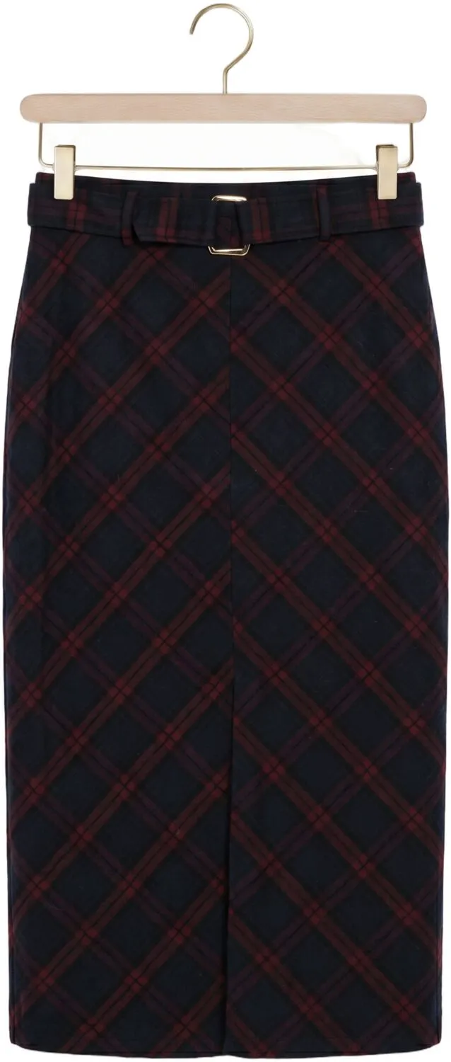Aaiko midi rok donkerblauw, foto 2