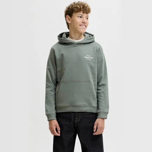 Jack & Jones JUNIOR hoodie met backprint - groen, foto 2