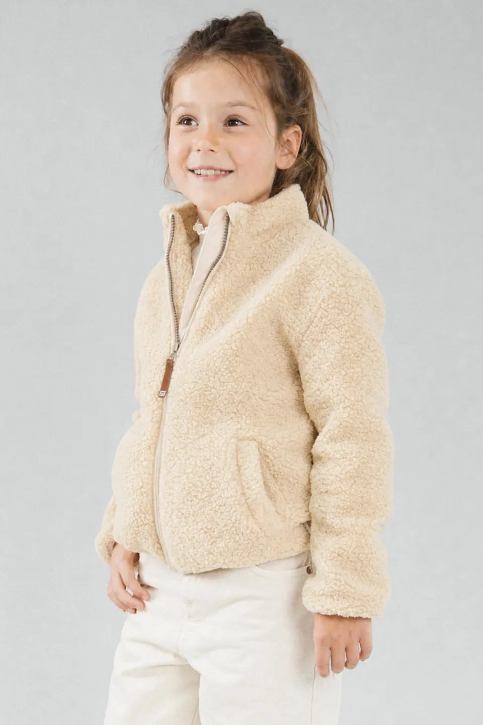 Moodstreet teddy jas crème, foto 5
