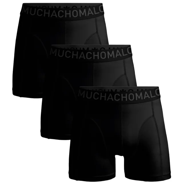 Muchachomalo Heren 3-pack Boxershorts Microfiber Zwart