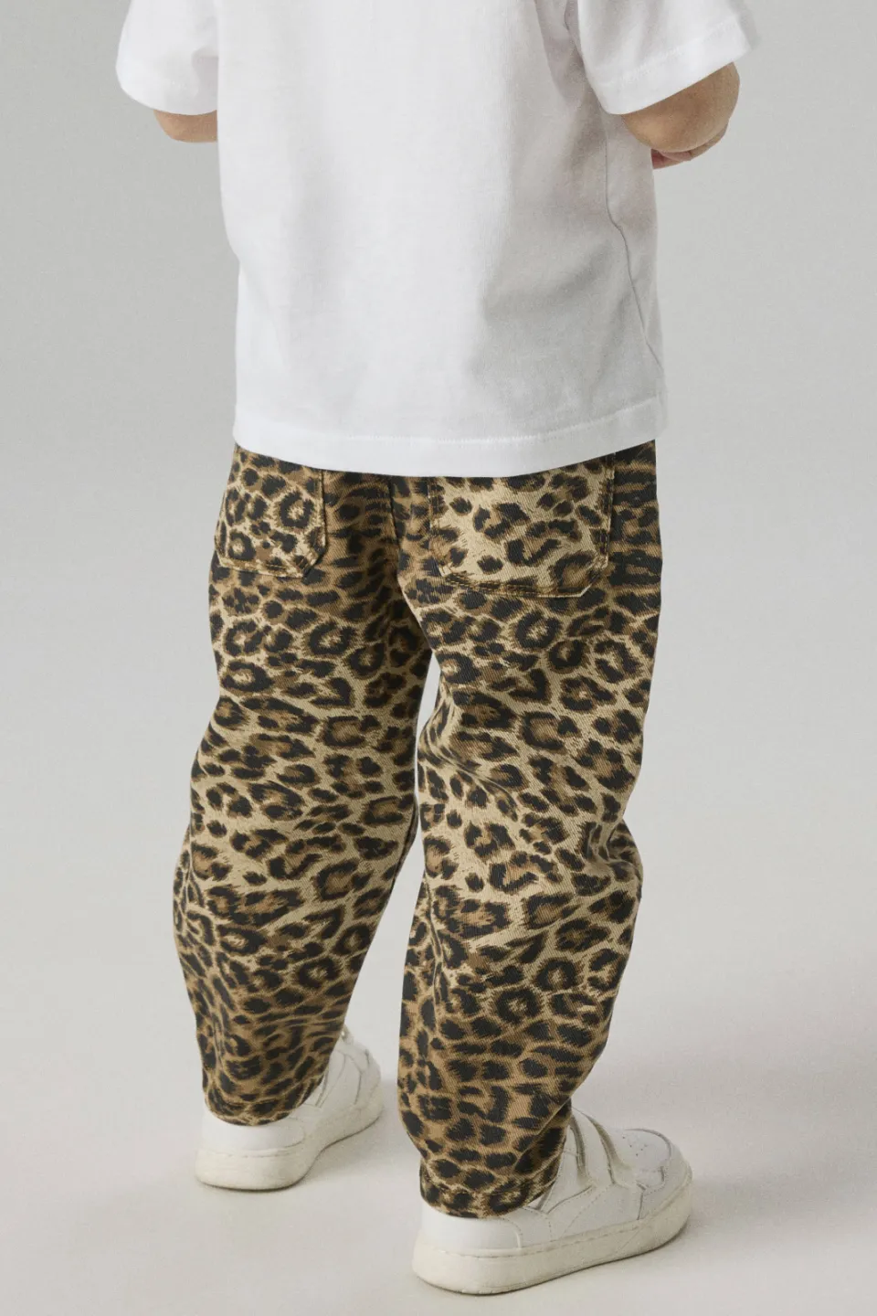 NAME IT MINI mom broek panterprint lichtbruin lichtbruin/bruin, foto 4
