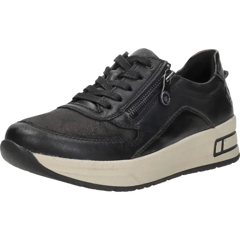 Rieker Sneakers Dames Zwart, foto 4