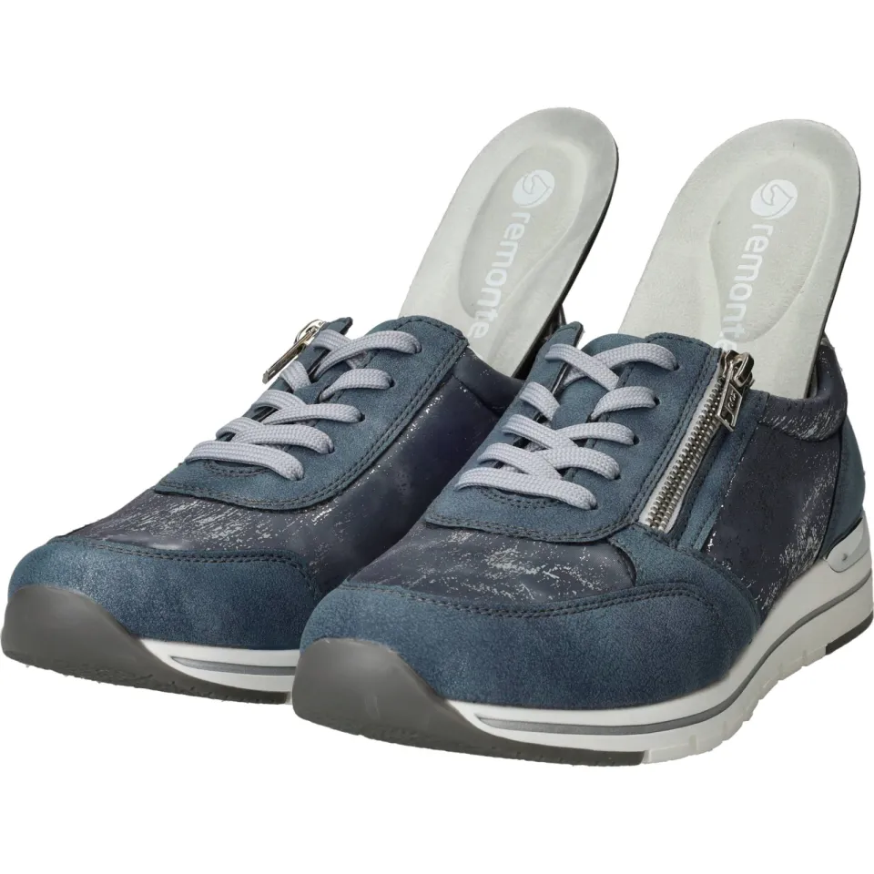 Remonte Sneakers Dames Blauw, foto 5
