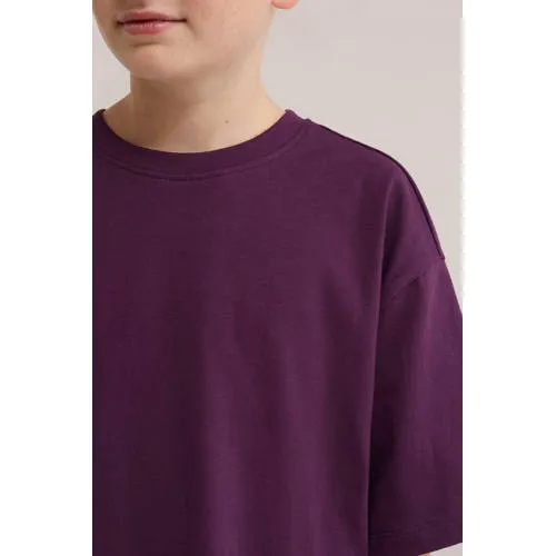 WE Fashion t-shirt met backprint aubergine, foto 8