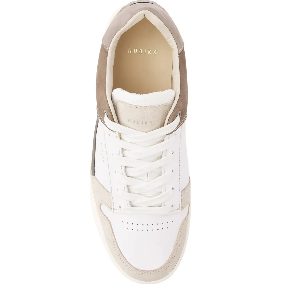 Nubikk Basket Courtside suède sneakers - beige/wit, foto 2