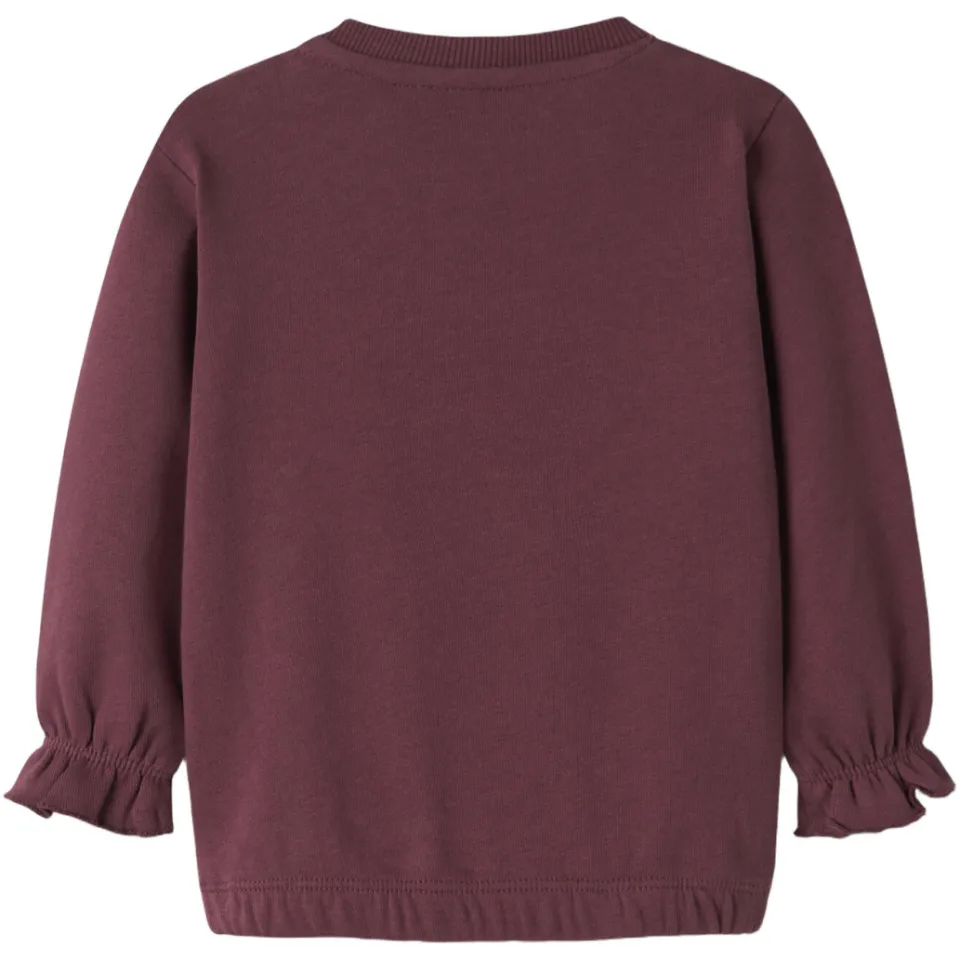 GUPPY BABY sweater met ruches donkerrood, foto 2