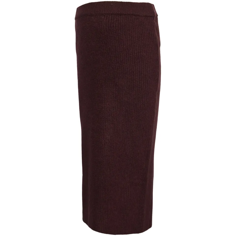 Mamalicious MLSVALA midi rok burgundy, foto 2