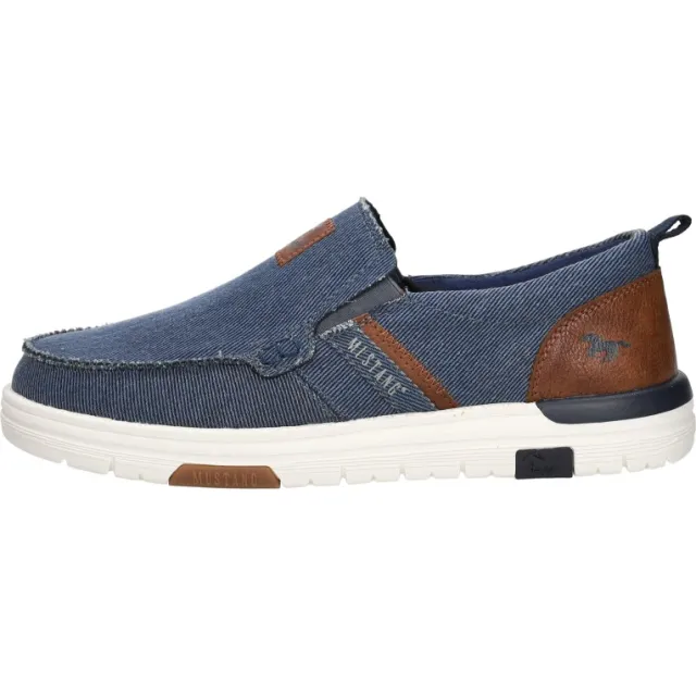 Mustang instappers sneakers laag blauw, foto 2