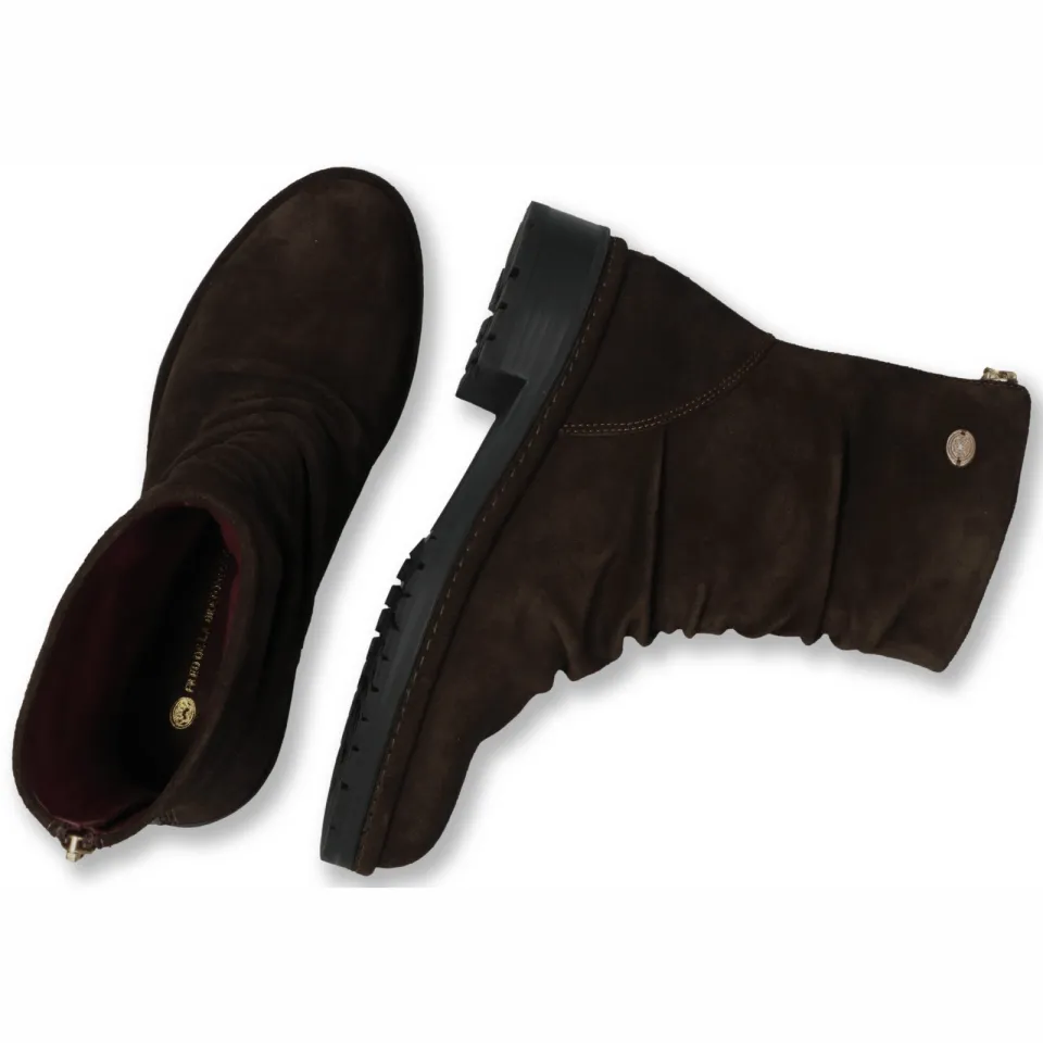 Fred de la Bretoniere Flint Jimmy leren suède enkelboots - donkerbruin, foto 6