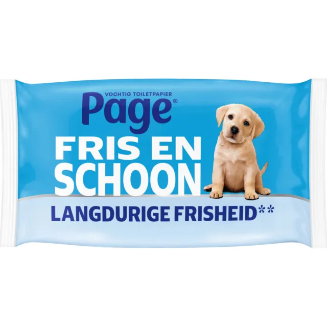 Page Fris en Schoon vochtig toiletpapier