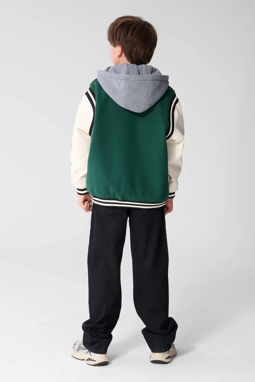Shoeby baseball jack met tekst groen, foto 7