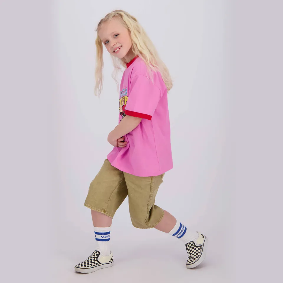 Quinns by Vingino denim relaxed short zand, foto 5