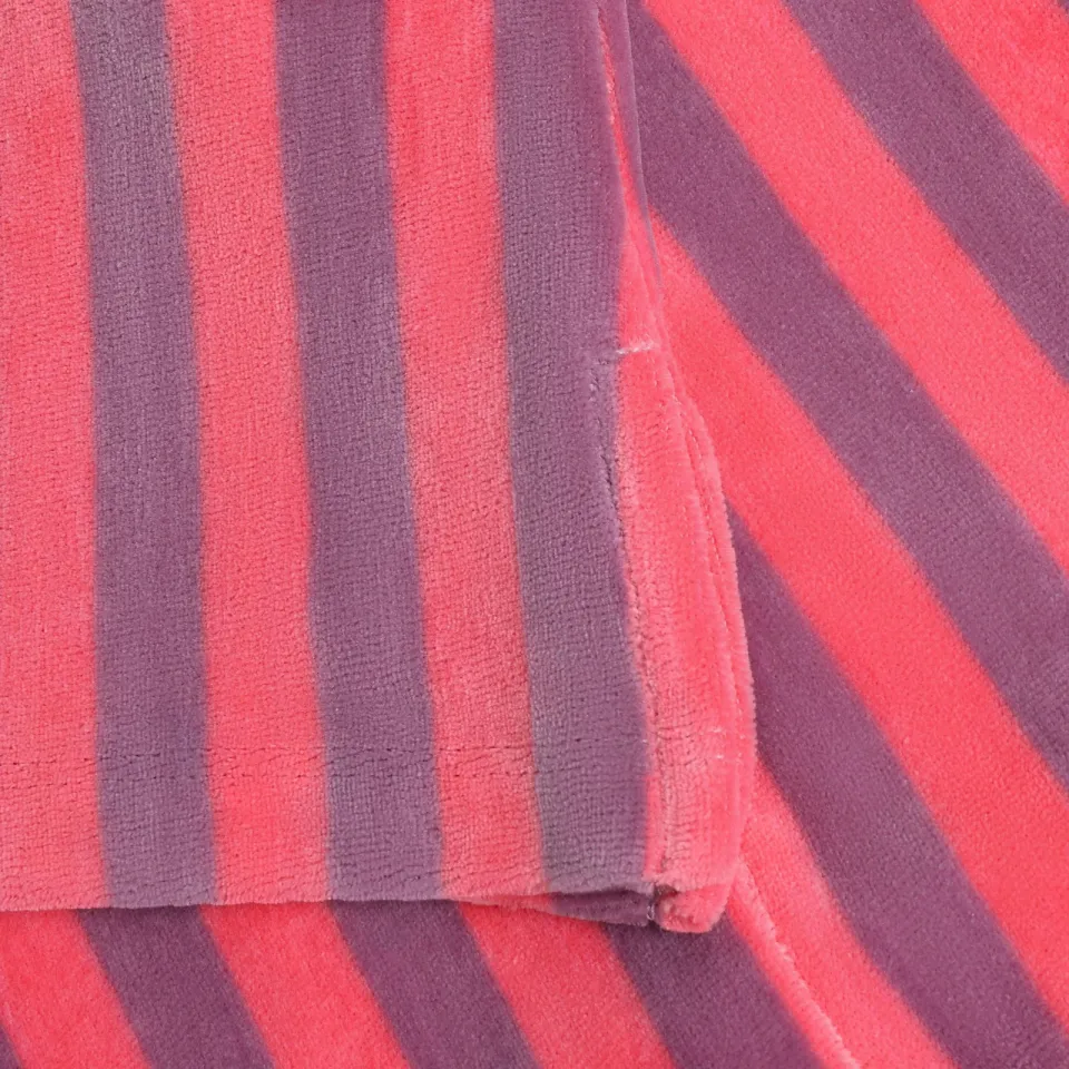 Daily7 flared gestreepte broek felroze felroze/paars, foto 5